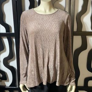 Cable & Gauge Long Sleeve Blouse